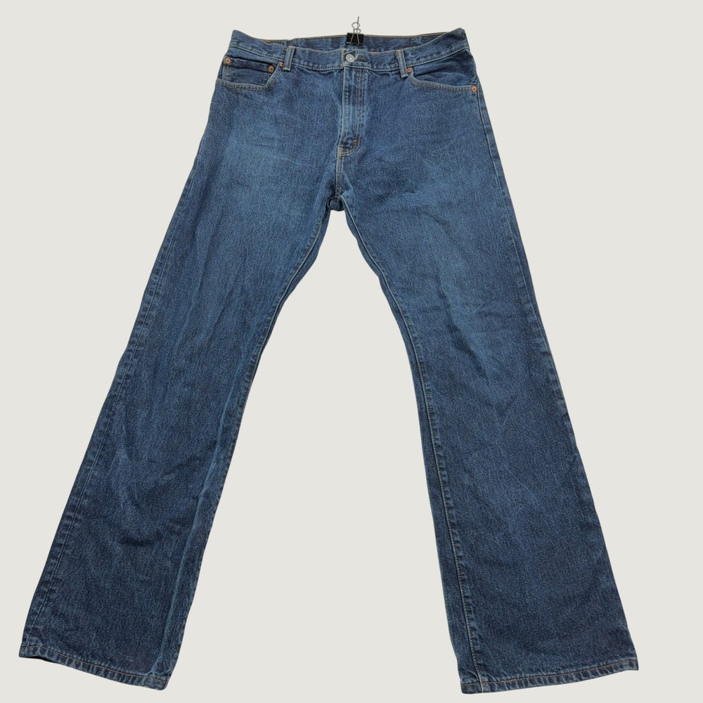 Levi's Jeans 517 Bootcut W36 L34 Dark Wash Indigo Blue Denim Mens